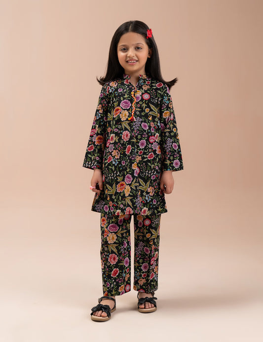 2 PIECE FLORAL PRINTED SUIT