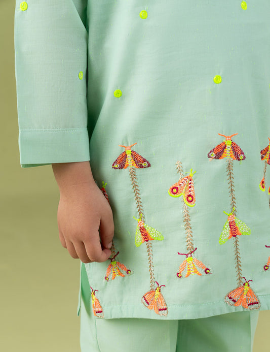 2 PIECE VIBRANT EMBROIDERED SUIT