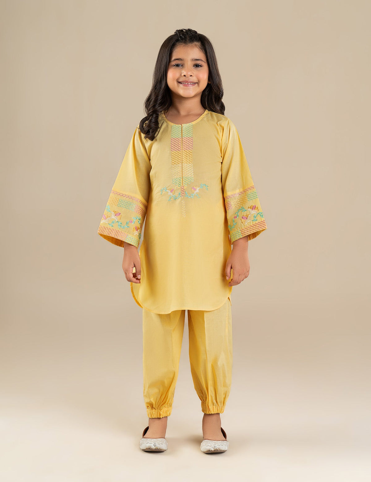 2 PIECE ETHNIC EMBROIDERED SUIT