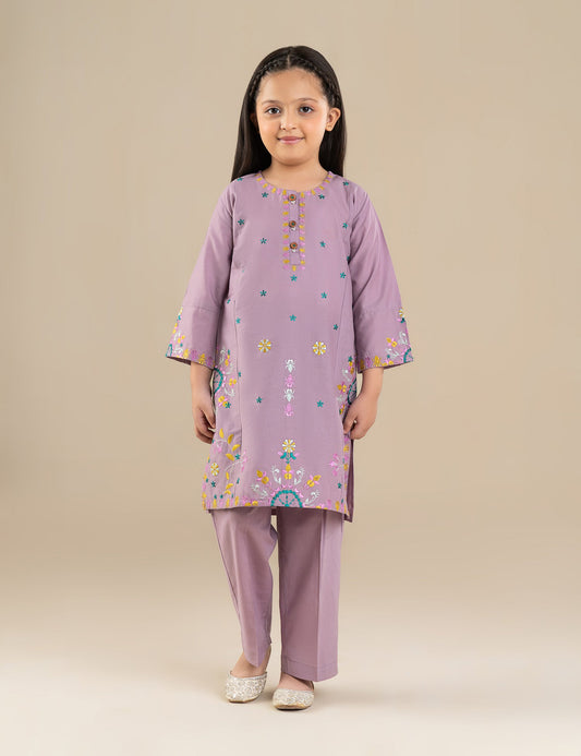 2 PIECE FLORAL EMBROIDERED SUIT