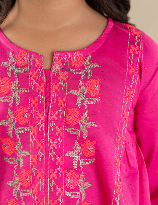 2 PIECE ETHNIC EMBROIDERED SUIT
