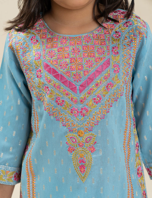 2 PIECE ETHNIC EMBROIDERED SUIT