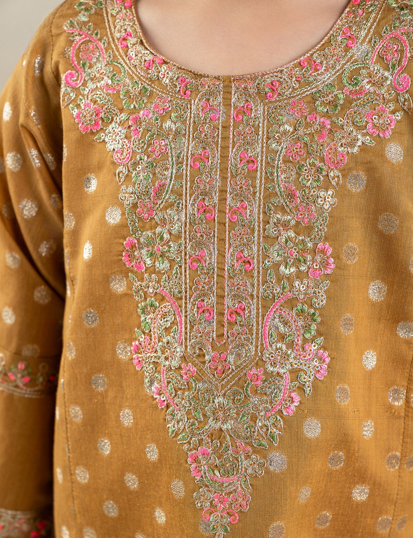 2 PIECE ETHNIC EMBROIDERED SUIT