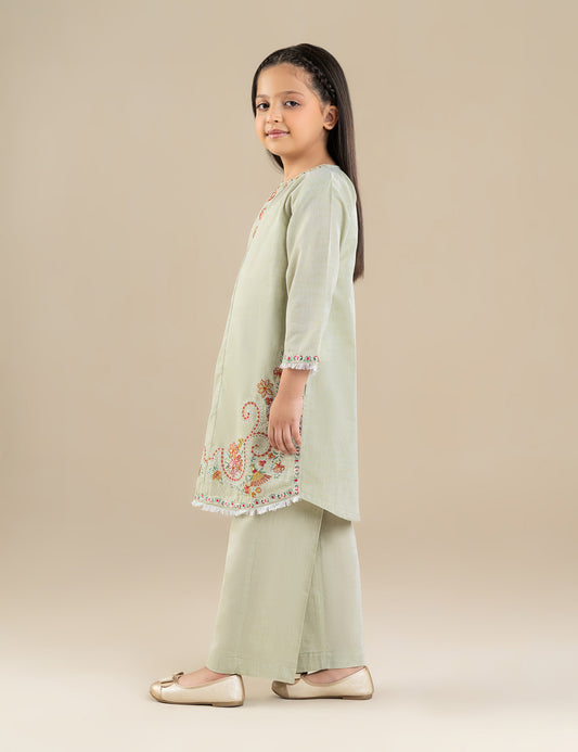 2 PIECE FLORAL EMBROIDERED SUIT