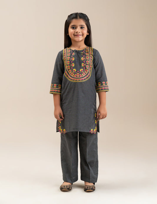 2 PIECE ETHNIC EMBROIDERED SUIT