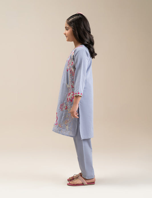 2 PIECE ROSE EMBROIDERED SUIT