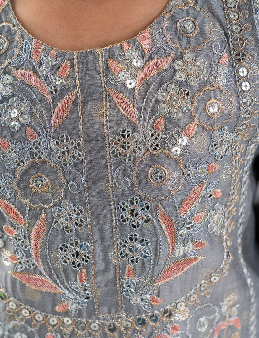 2 PIECE ETHNIC EMBROIDERED SUIT