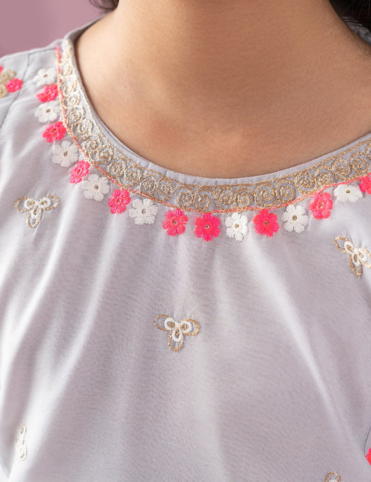 2 PIECE EMBROIDERED SUIT