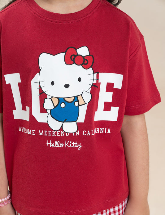 2 PIECE HELLO KITTY GRAPHIC SUIT
