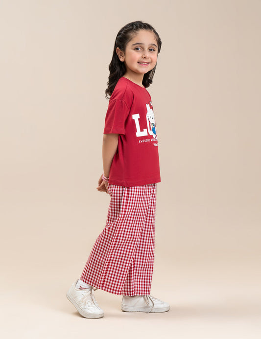 2 PIECE HELLO KITTY GRAPHIC SUIT