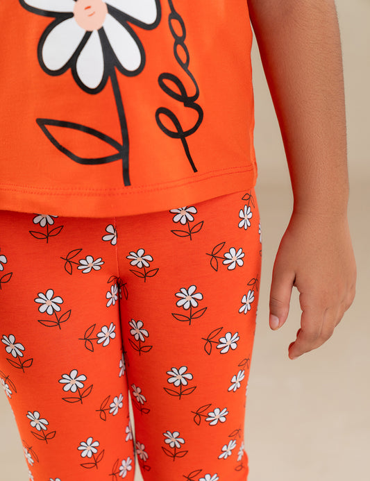 2 PIECE FLORAL PRINTED SUIT
