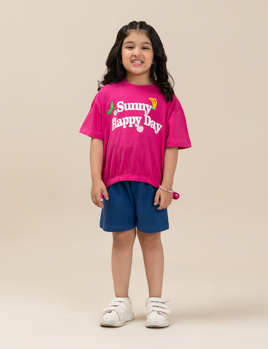 2 PIECE SUNNY HAPPY DAY GRAPHIC SUIT