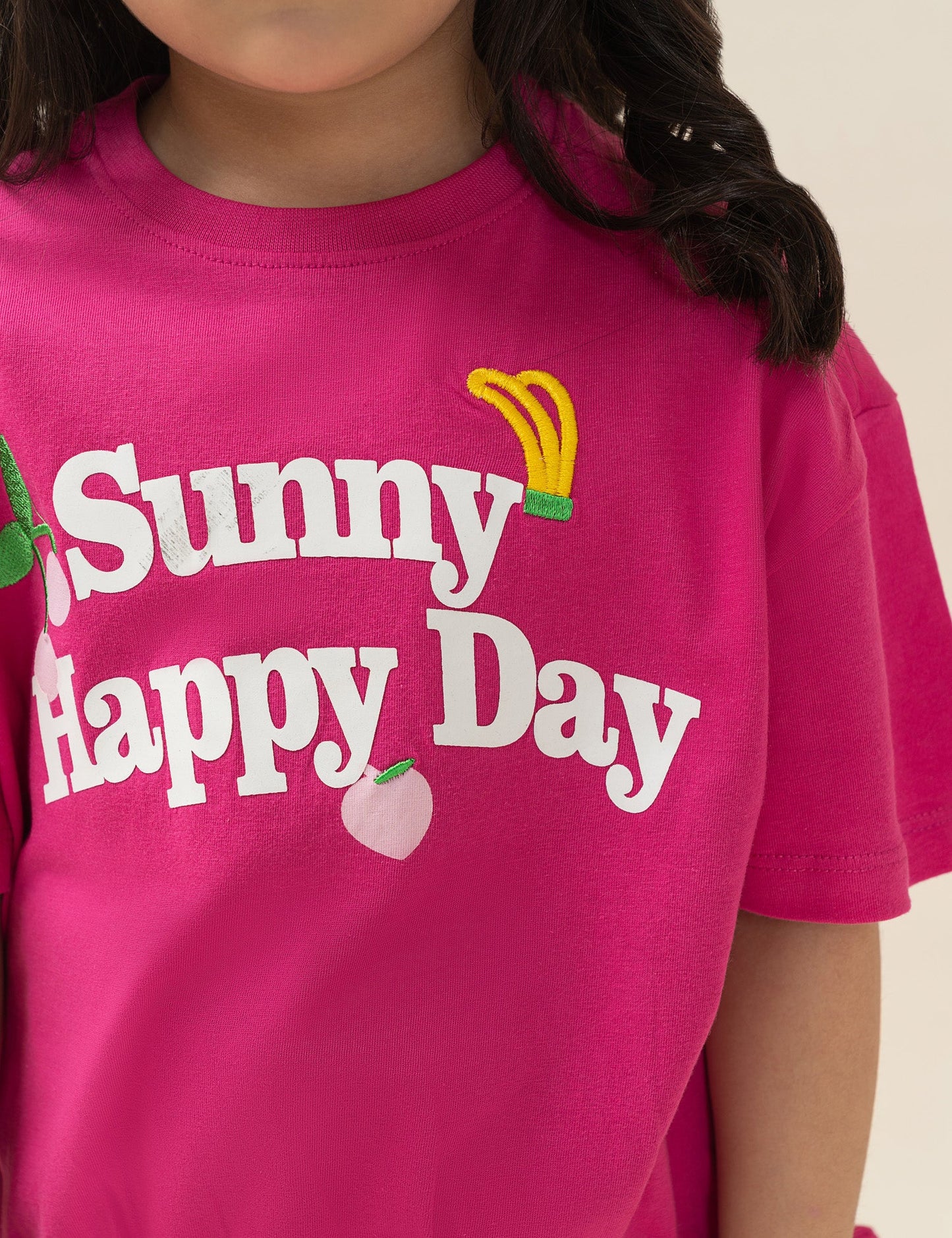 2 PIECE SUNNY HAPPY DAY GRAPHIC SUIT