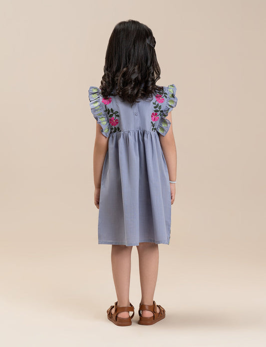 FLORAL EMBROIDERED DRESS