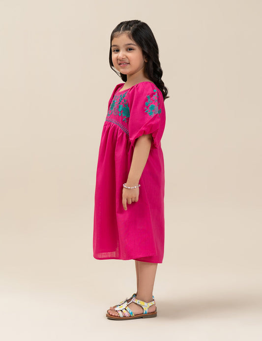 FLORAL EMBROIDERED DRESS