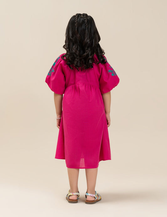 FLORAL EMBROIDERED DRESS