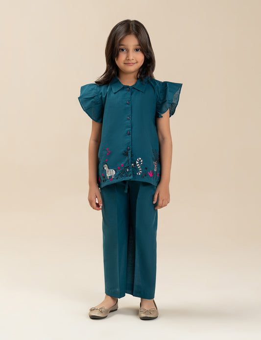 2 PIECE EMBROIDERED SUIT
