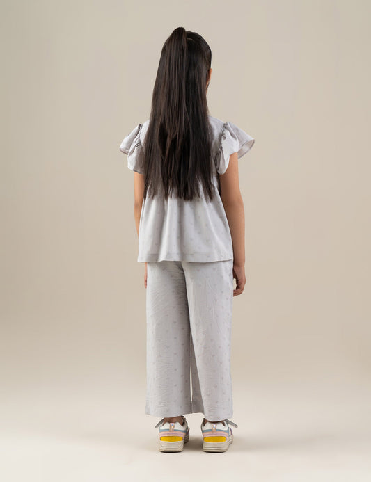 2 PIECE FLORAL EMBROIDERED SUIT