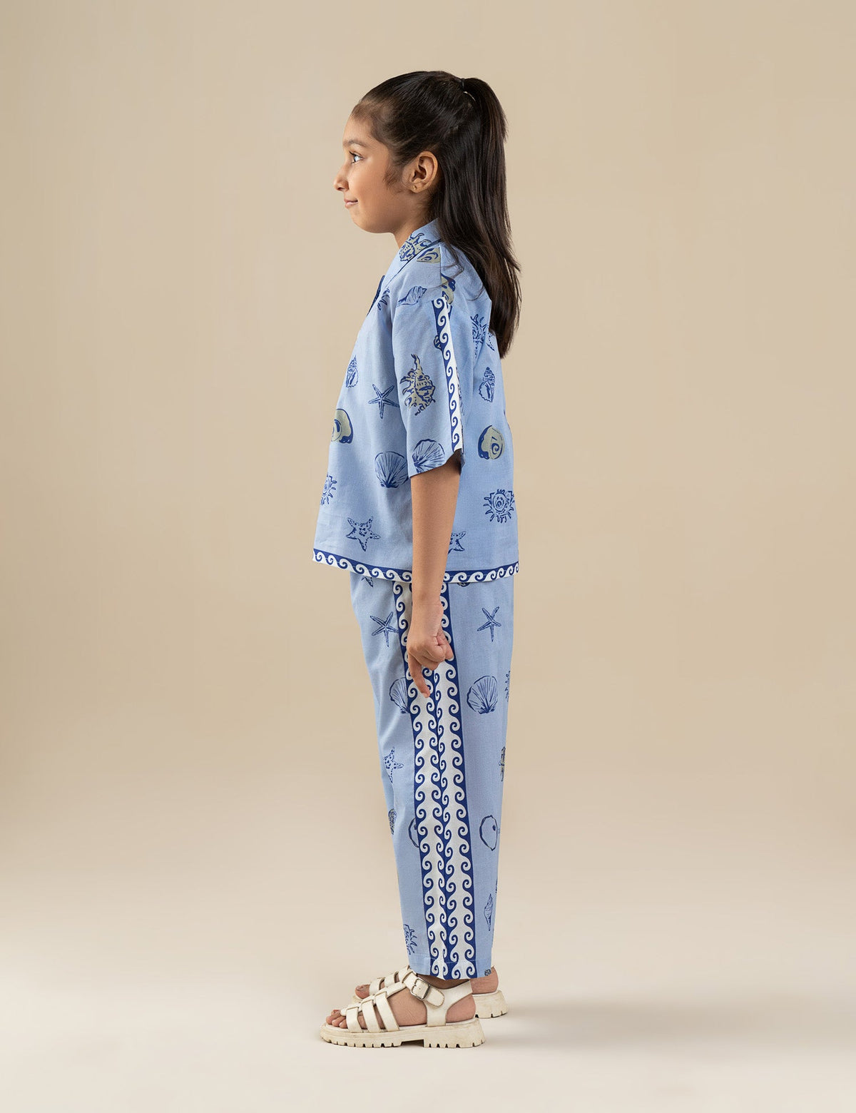 2 PIECE SEA SHELL PRINTED SUIT