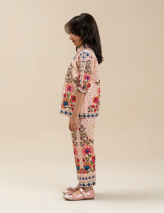2 PIECE FLORAL PRINTED SUIT