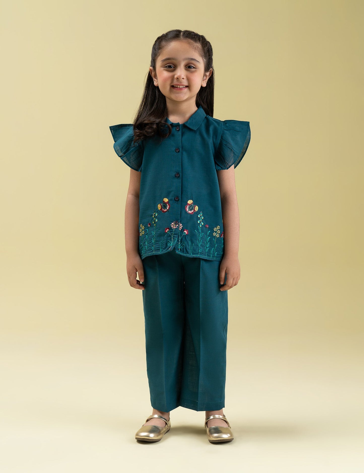 2 PIECE EMBROIDERED SUIT