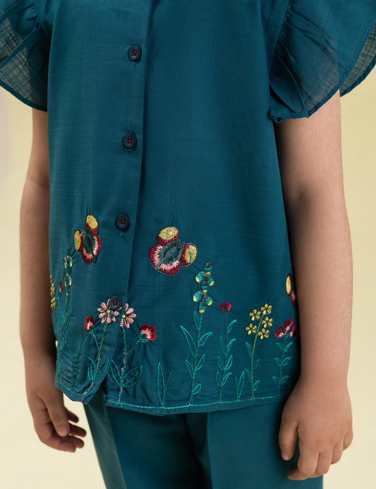2 PIECE EMBROIDERED SUIT