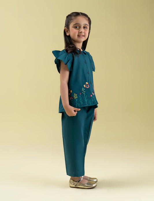 2 PIECE EMBROIDERED SUIT