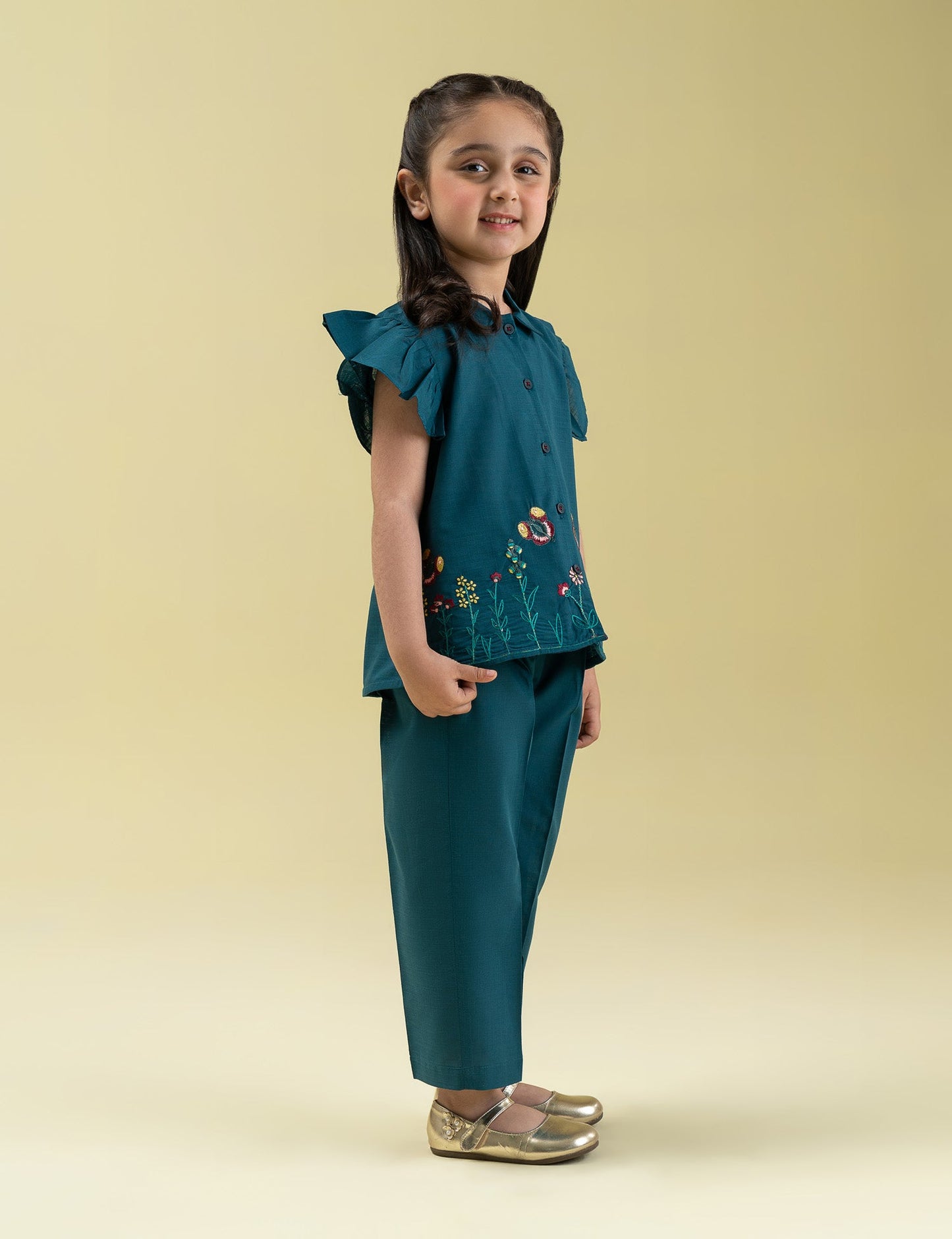 2 PIECE EMBROIDERED SUIT