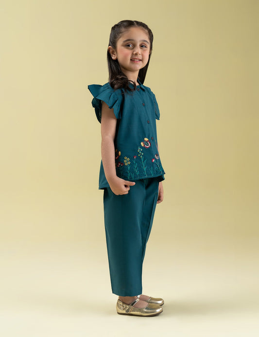 2 PIECE EMBROIDERED SUIT