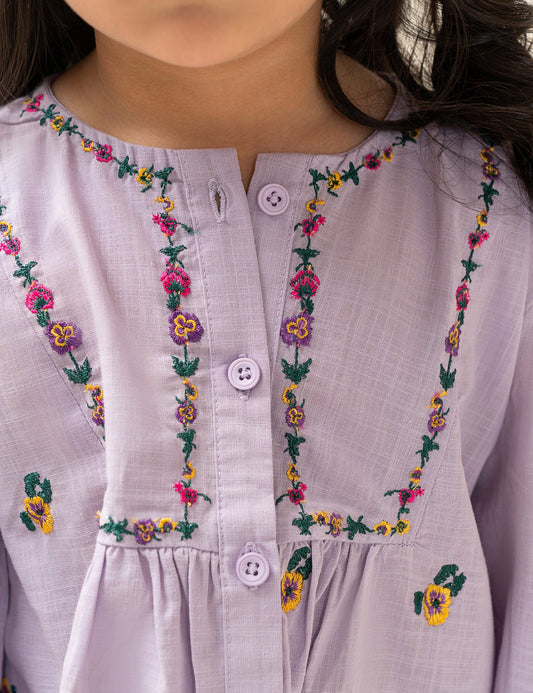 2 PIECE FLORAL EMBROIDERED SUIT