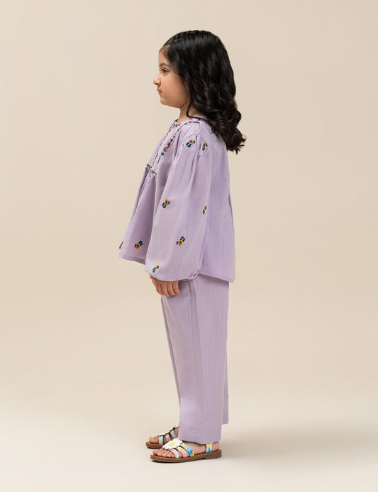 2 PIECE FLORAL EMBROIDERED SUIT
