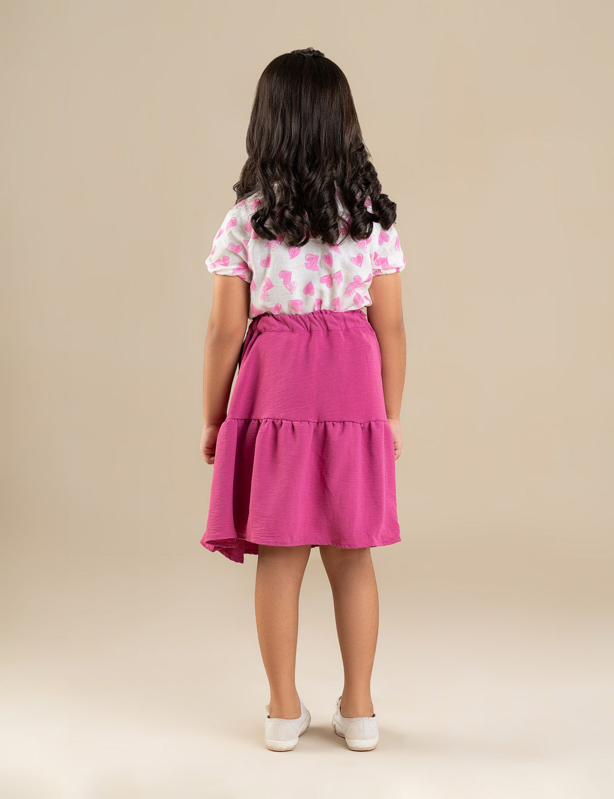 2 PIECE ALLOVER HEART PRINTED SUIT