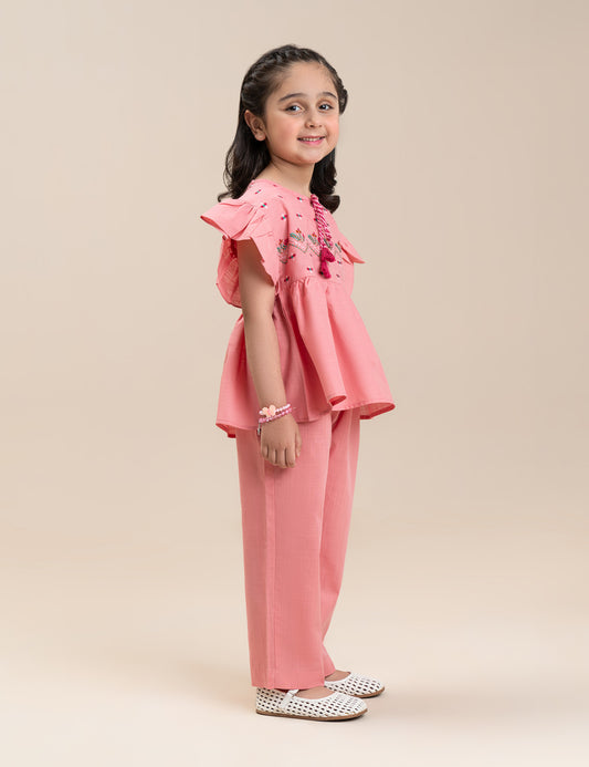 2 PIECE EMBROIDERED SUIT