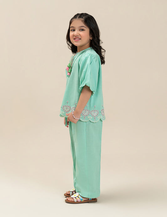 2 PIECE EMBROIDERED SUIT