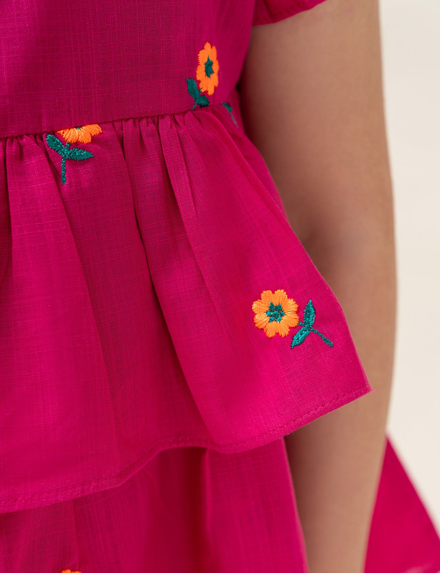 2 PIECE FLORAL EMBROIDERED SUIT