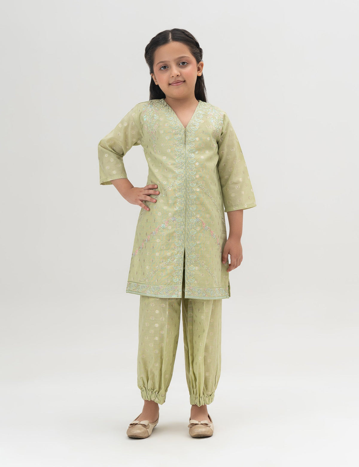 2 PIECE TILLA EMBROIDERED SUIT