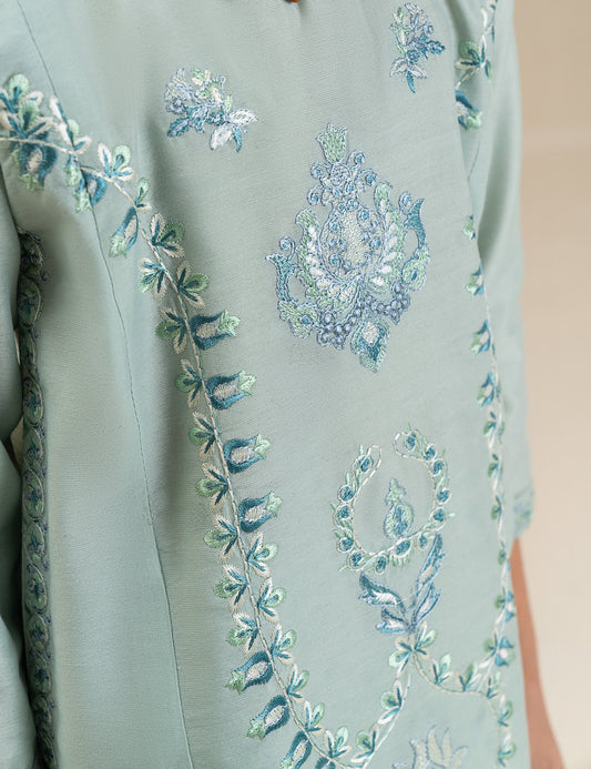 2 PIECE FLORAL EMBROIDERED SUIT