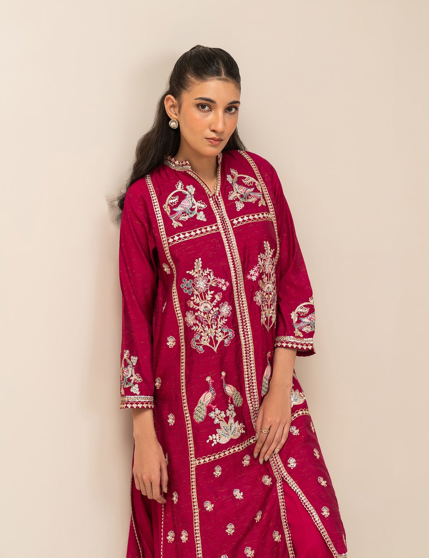 2 PIECE ETHNIC EMBROIDERED SUIT