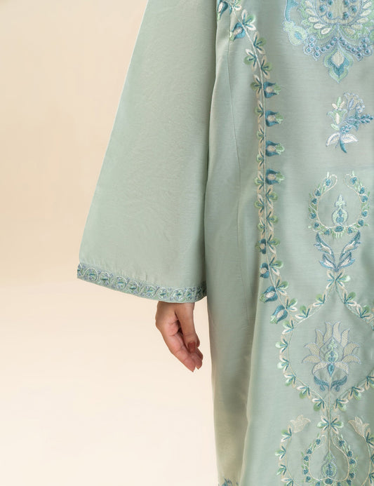 2 PIECE FLORAL EMBROIDERED SUIT