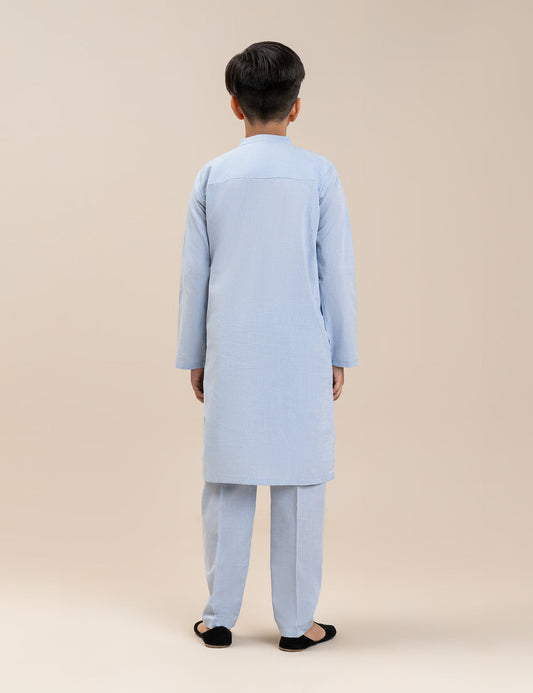 2 PIECE TEXTURED EMBROIDERED SUIT