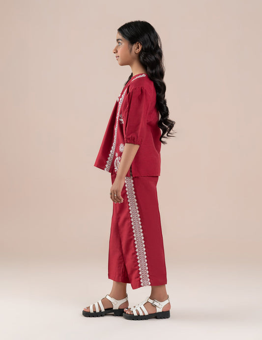 2 PIECE EMBROIDERED SUIT