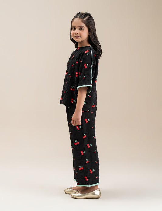 2 PIECE  CHERRY PRINTED SUIT