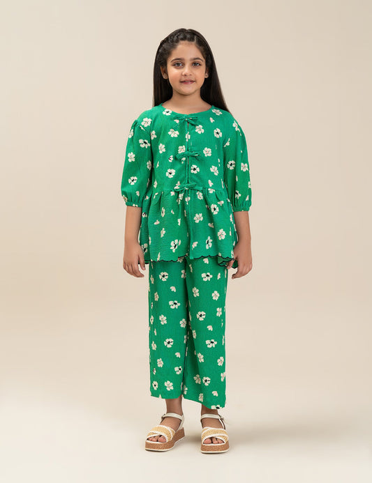 2 PIECE FLORAL PRINTED SUIT