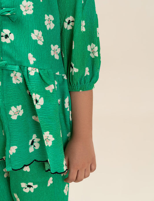2 PIECE FLORAL PRINTED SUIT