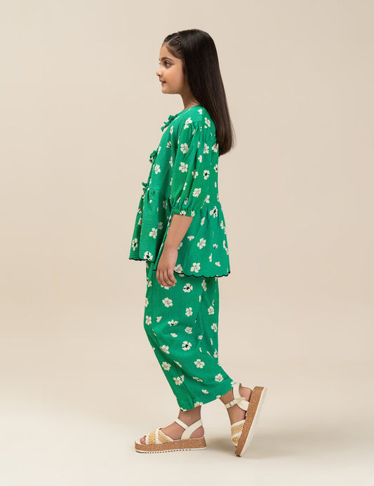 2 PIECE FLORAL PRINTED SUIT