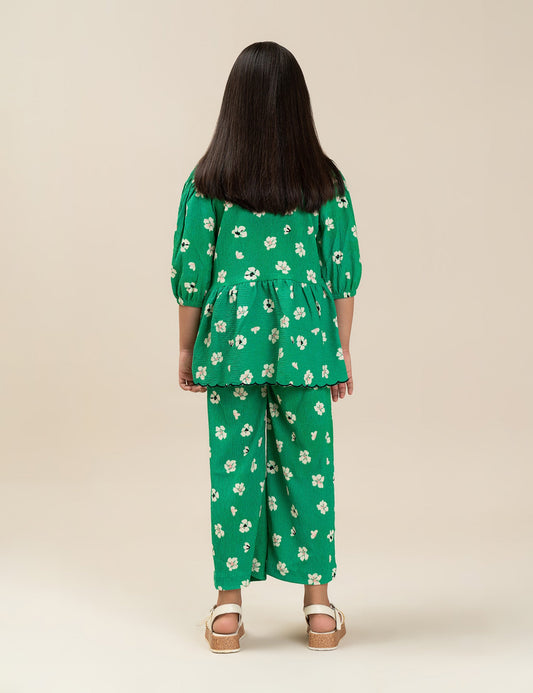 2 PIECE FLORAL PRINTED SUIT