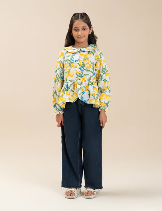 LEMON PRINTED TOP