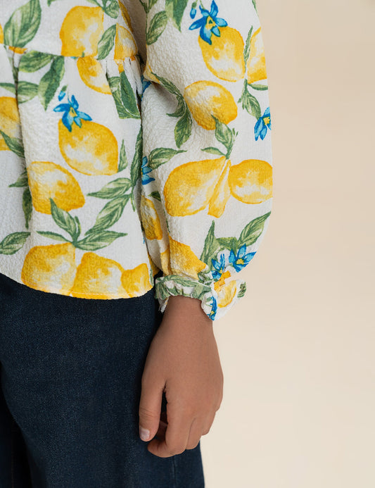 LEMON PRINTED TOP