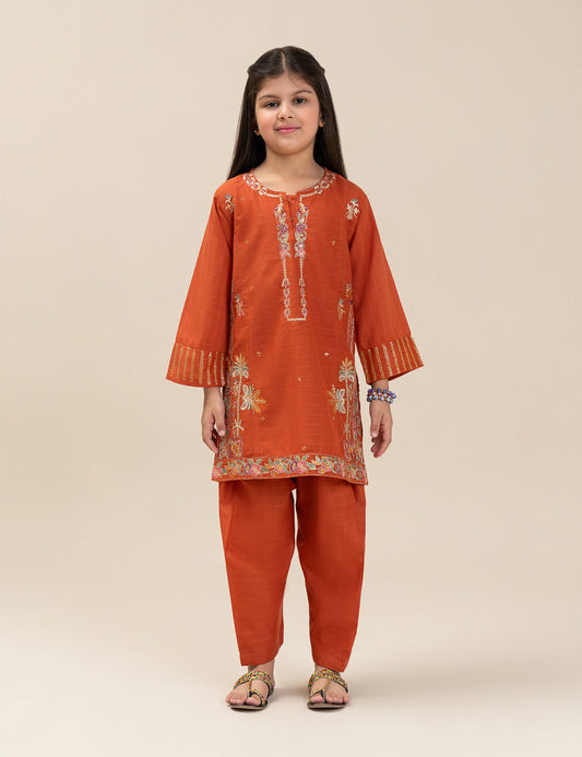 2 PIECE SEQUIN EMBROIDERED SUIT