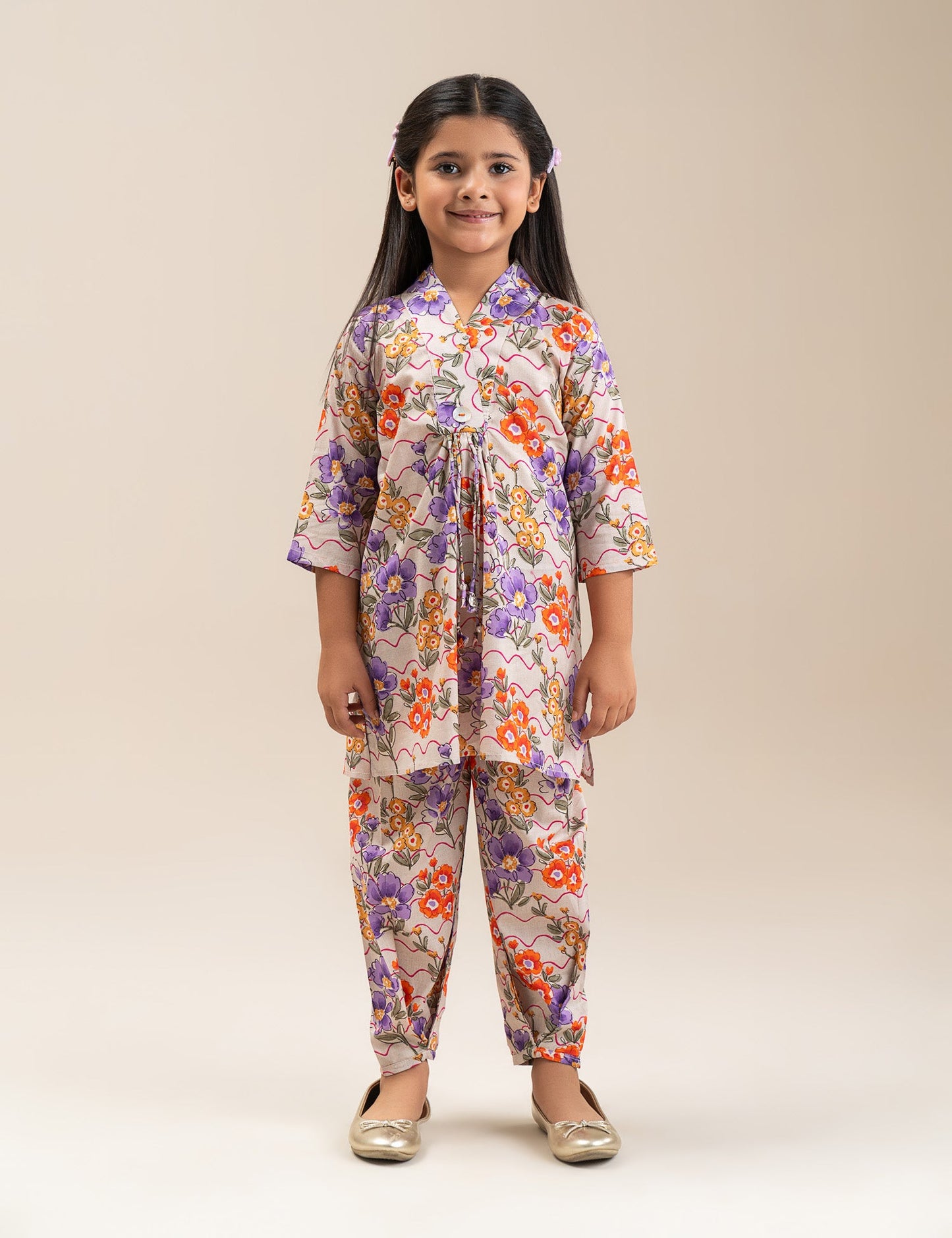 2 PIECE FLORAL PRINTED SUIT